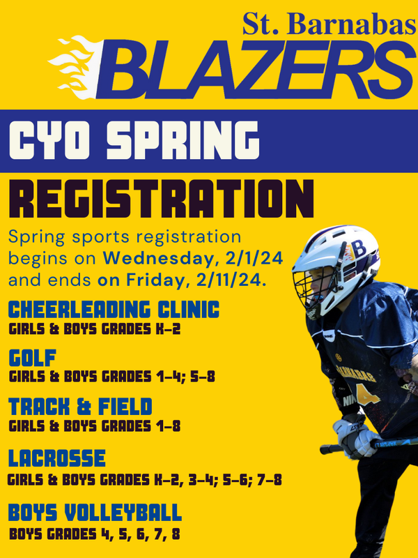 Parish News St. Barnabas Catholic Church